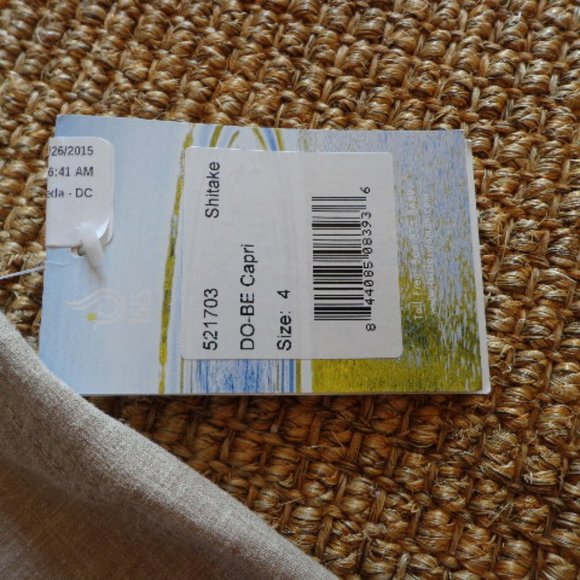 NWT ISIS DO-BE CAPRI Shiitake 4 Adjustable Waist - Picture 6 of 9